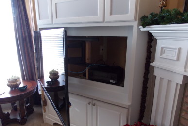 Custom Flat Screen Installation